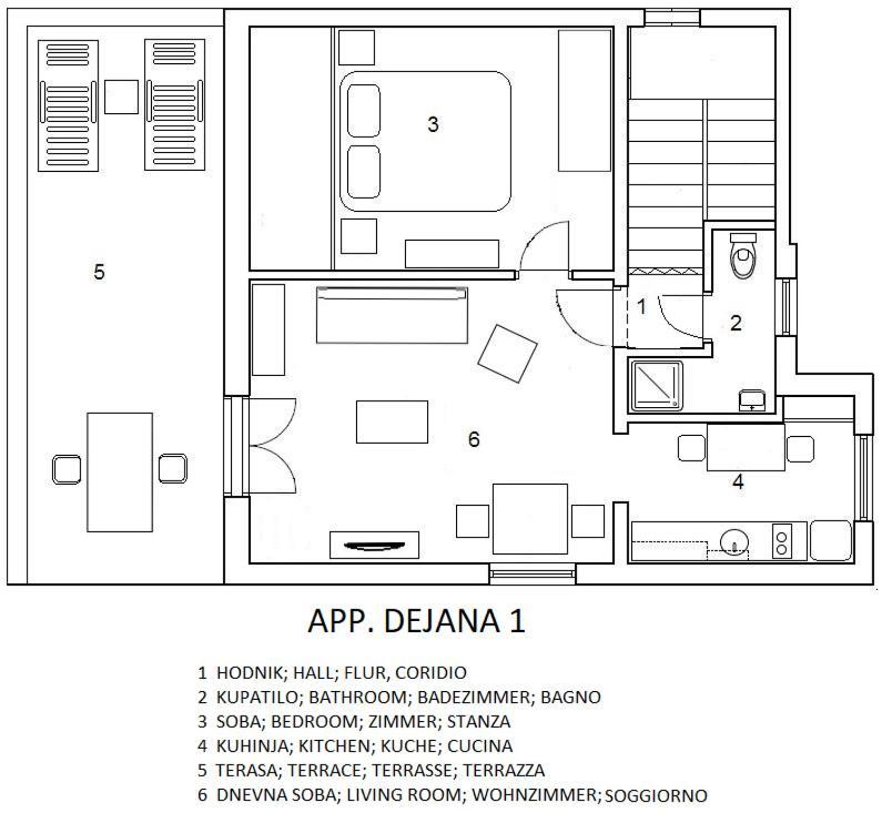 Apartments Dejana Штинян Екстер'єр фото